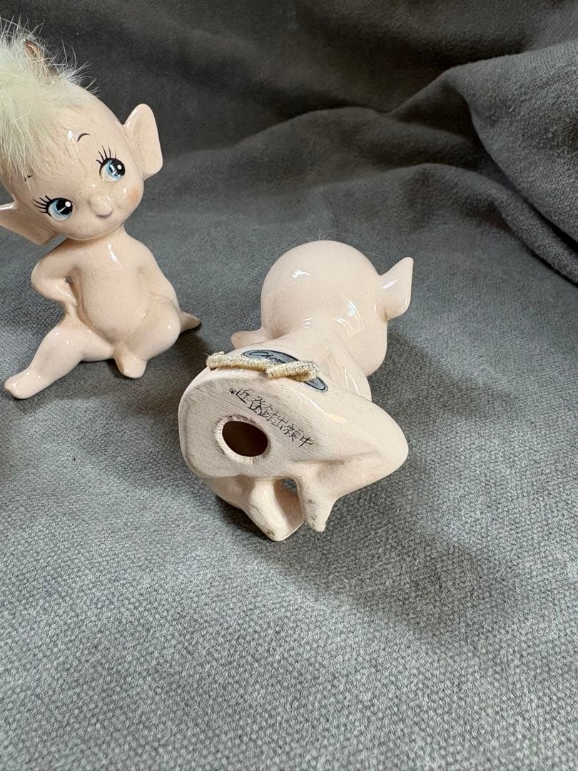 陶器製人形 3体セット　Vintage Rare Charmcraft