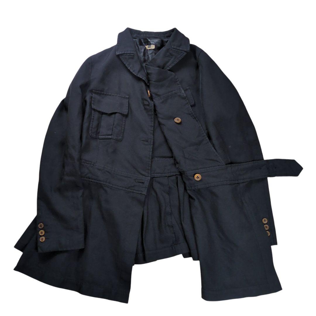 【希少】コムデギャルソン コムコム ポリ縮 ベルテッド プリーツジャケット