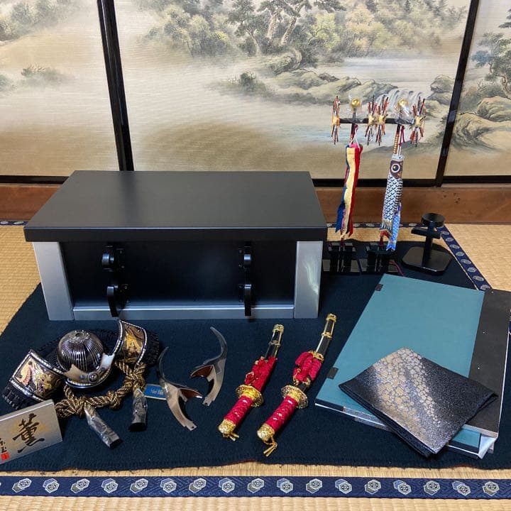 五月人形 兜飾り 子供の日 端午の節句　燻銀　北斗貫前