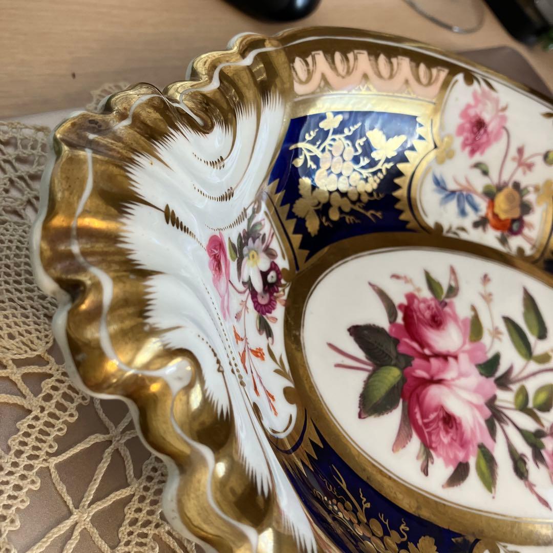 英国アンティーク　Goddenコレクション　リッジウェイ薔薇のサービスプレート