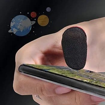 16枚入り 炭素繊維 指サック ゲーム 音ゲー 手汗対策け 赤黒