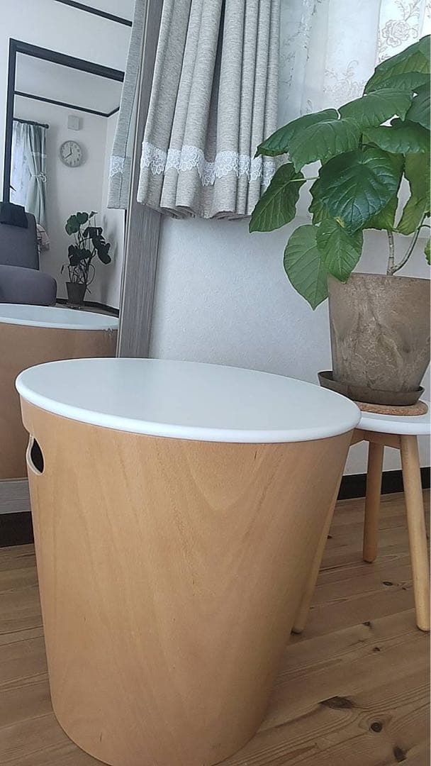 ❤️Umbraウッドロウ ストレージスツール ホワイト