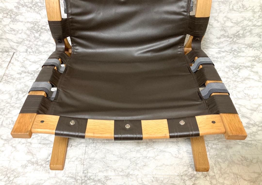 【希少 本革】karimoku domani スカンジナビアン イージーチェア③