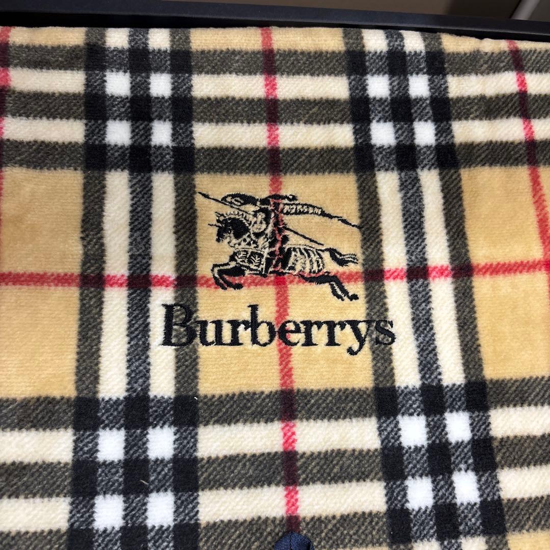 Burberry 純毛毛布ウール100% 綿毛布　2枚セット