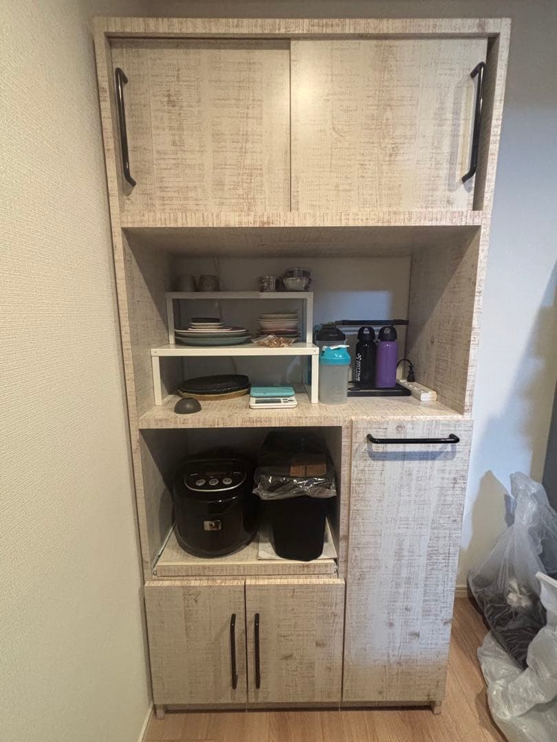 大川家具 食器棚 美品 レンジボート レンジ台 kagucoco