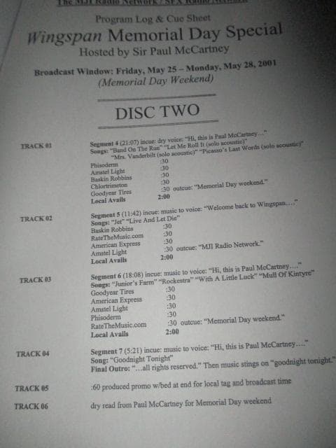 paul mccartney wingspan (RARE SET!! 送料込）