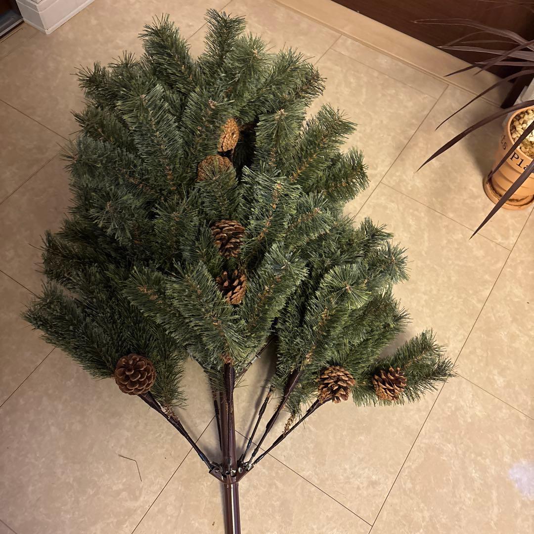 Alsace クリスマスツリー 180cm 松ぼっくり付き