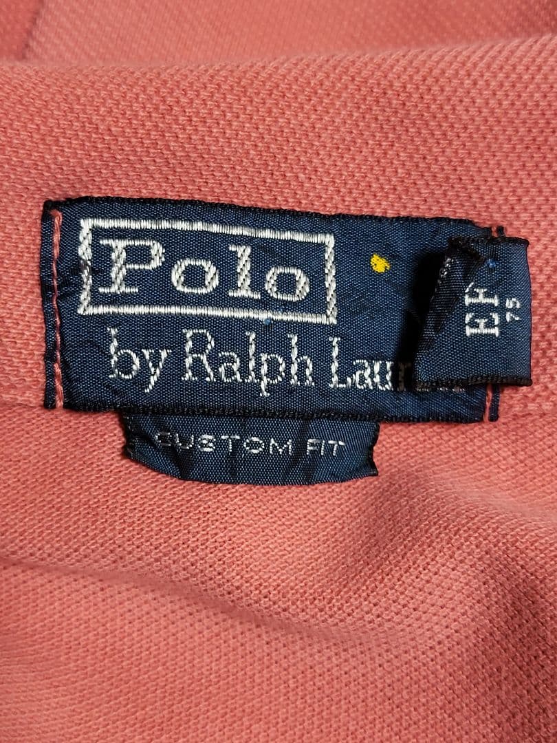 ラルフローレン　鹿の子素材　希少な　胸ポケット　ポニー刺繍　ポロシャツ