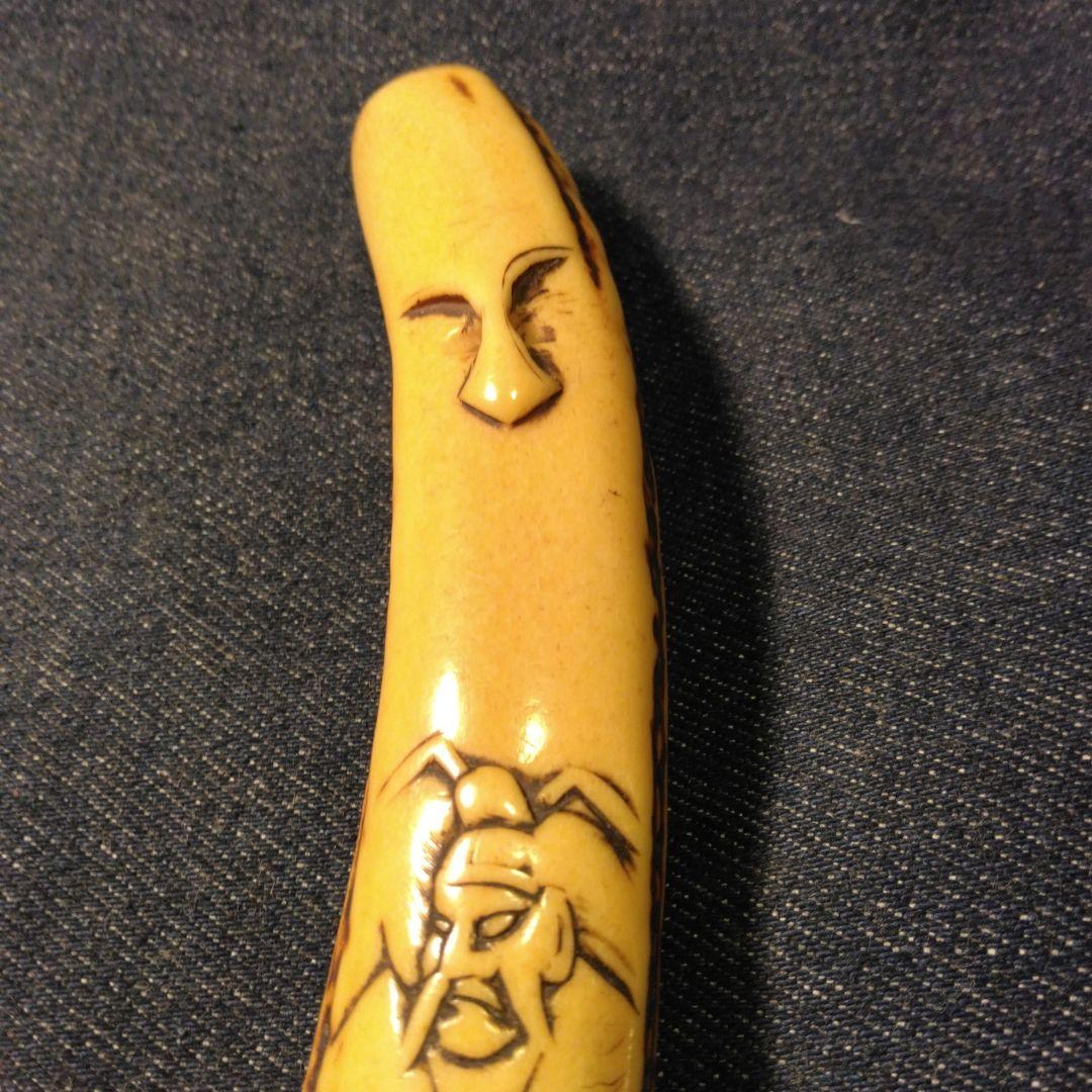 古い　キセル入れ　骨董 鹿の角