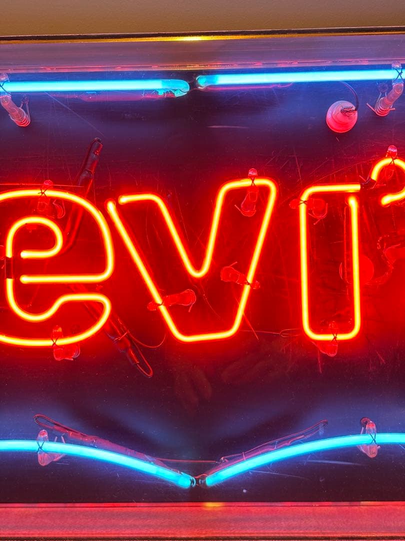 Levi’s リーバイス　ネオンサイン　ストアディスプレイ　ビンテージ