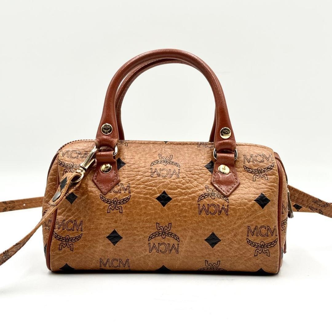 ゆーーー　MCM ミニボストン ショルダーバッグ 2way ヴィセトス