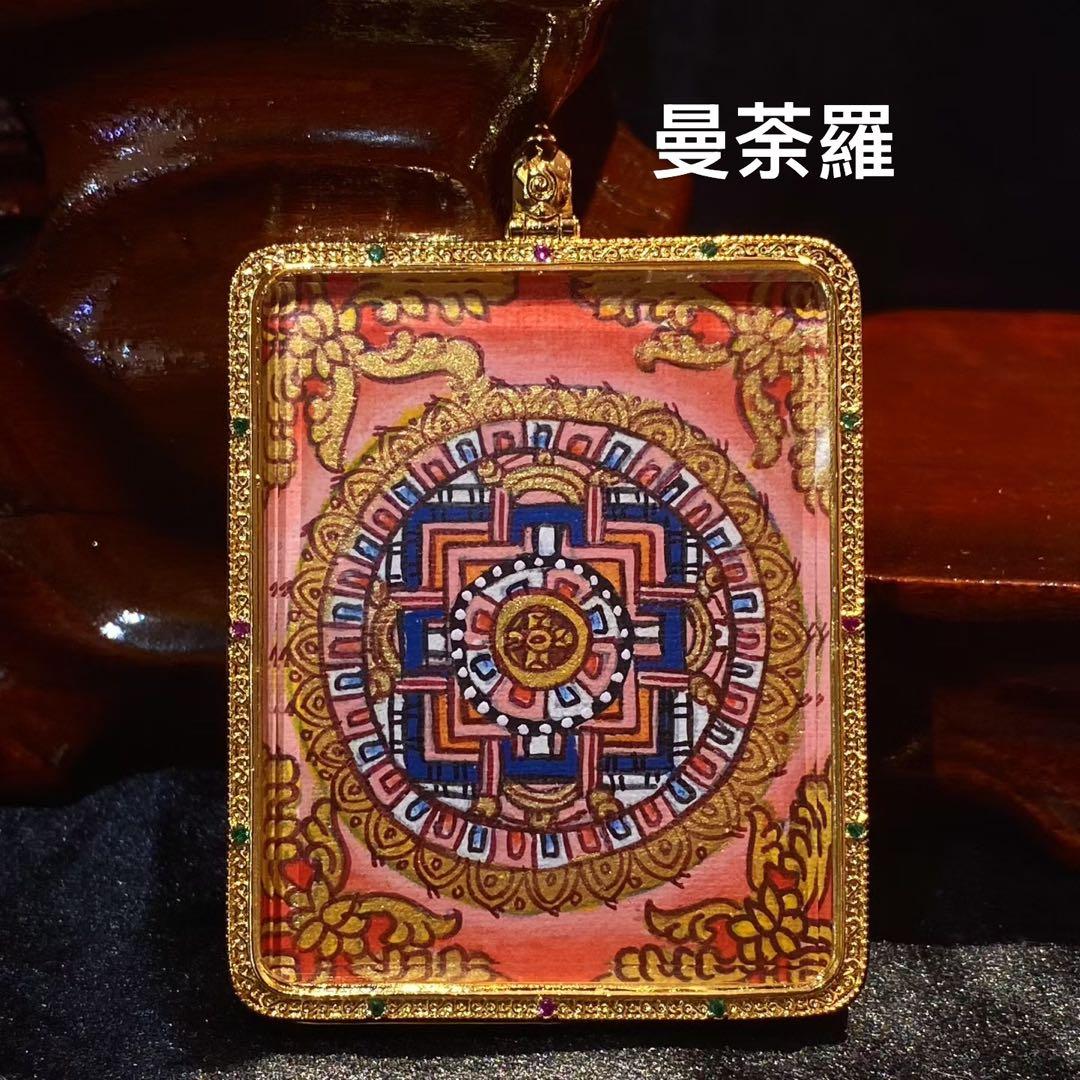 アート作品 女性肖像画 曼荼羅模様 ハヌマーン降臨　プラクルアン　無敵と富　繁栄