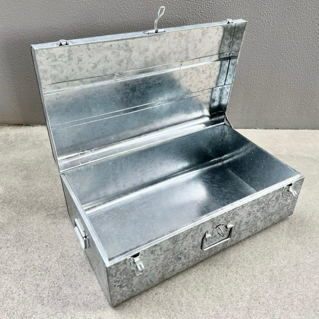 未使用✴︎ビンテージ シルバー トランク コンラン アルミケース 大 スチール