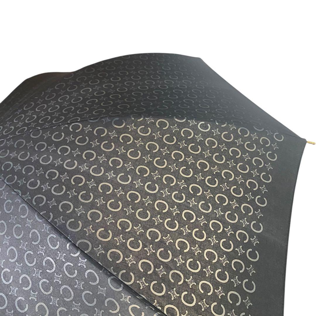【希少】美品❗️CELINE 日傘　ロゴ　トリオンフ　C 長傘　オールド