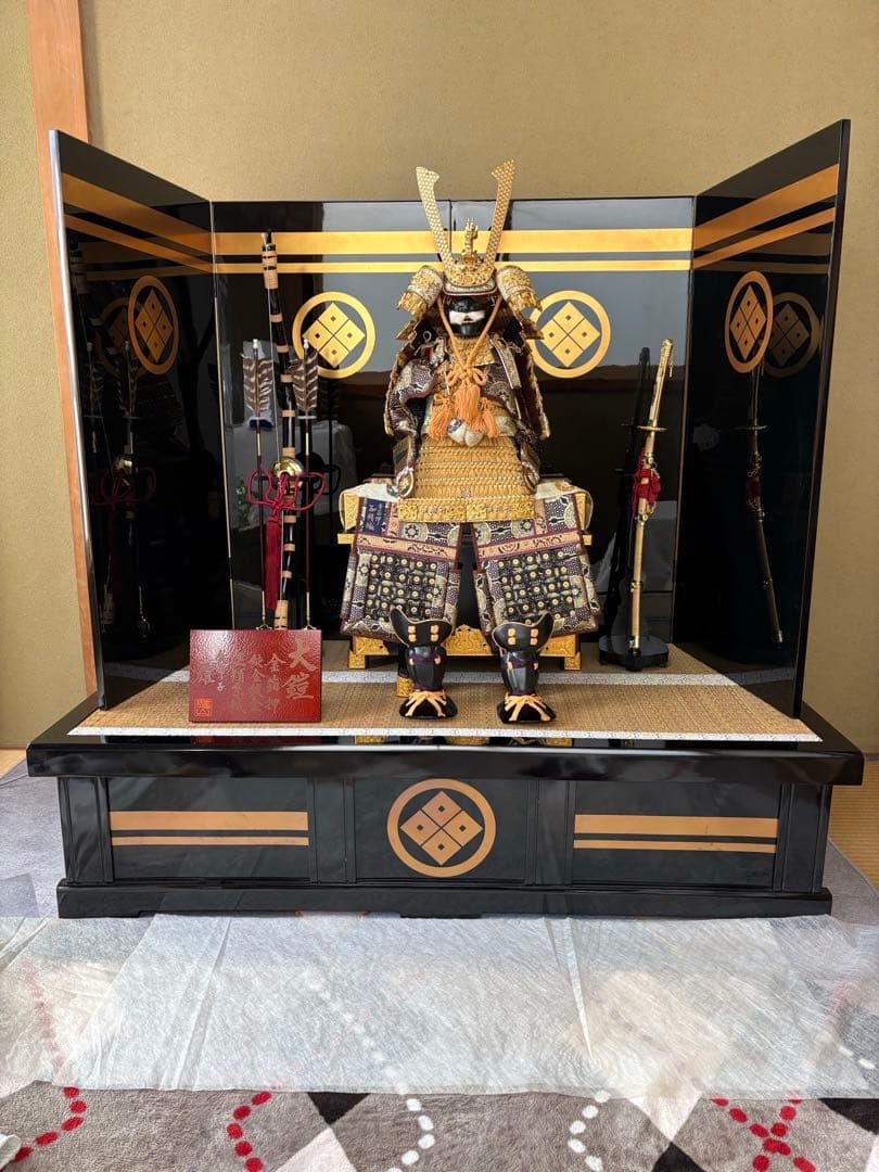 美品 鈴甲子雄山作 五月人形 1式