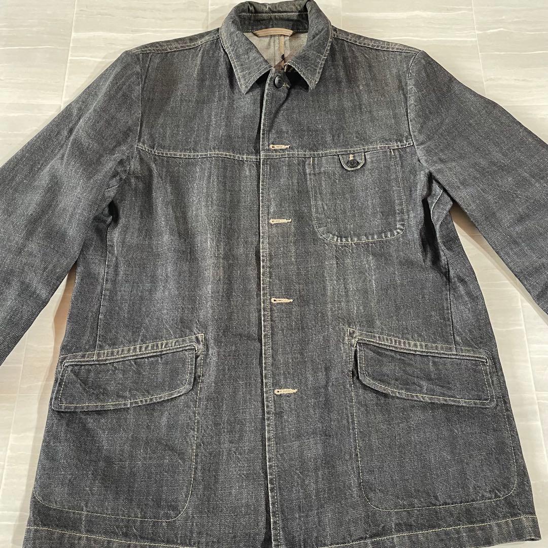 Burberry デニムジャケット XL カバーオール ノバチェック 三陽商会