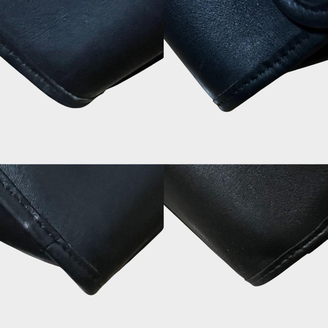 美品 オールドコーチ 2way ショルダーバッグ グラブタンレザー ブラック