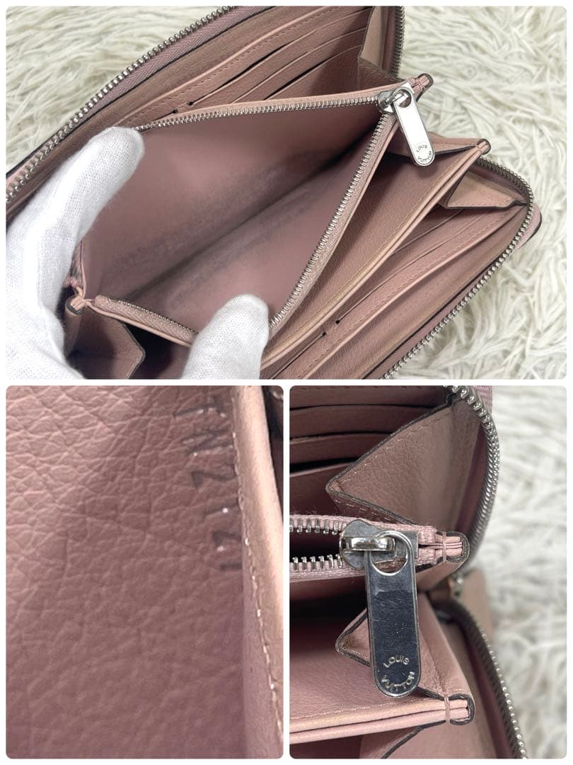 美品‼️ ルイヴィトン　長財布　マヒナ　モノグラム　ジッピーウォレット　レザー