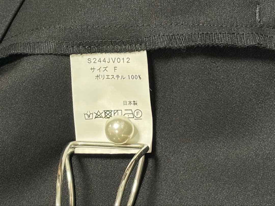 【新品タグ付き】ソーノ ドルチェリボン撥水ジャケット パール リボン ブラック