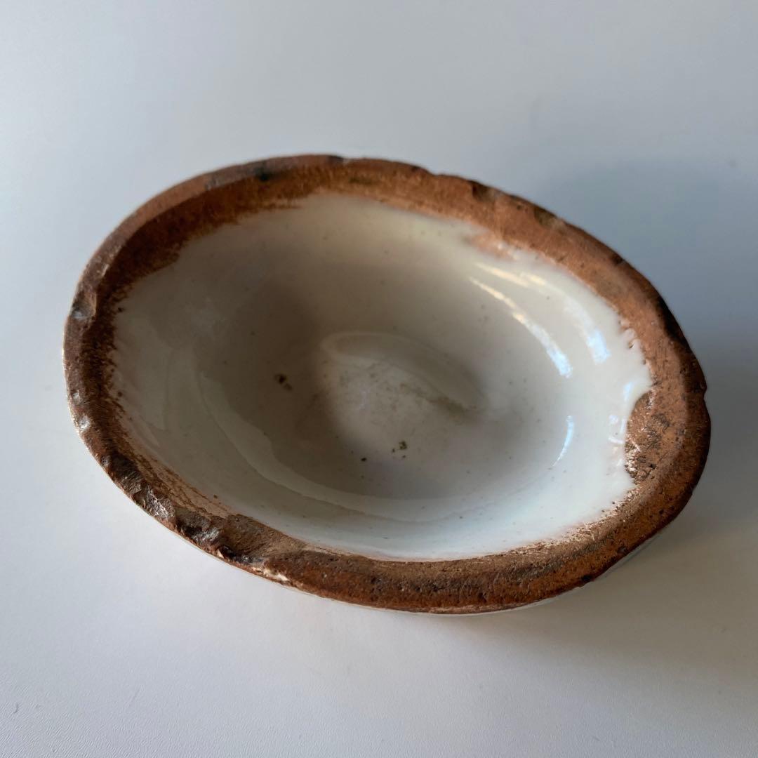 錫釉 ファイアンス 蓋置 18世紀 フランス デルフト 骨董 アンティーク 茶人