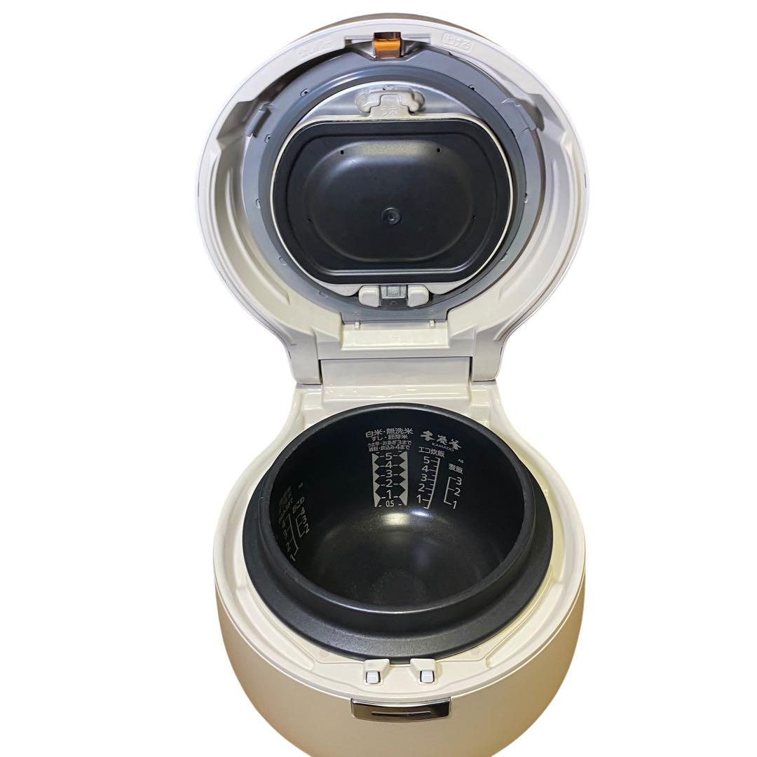 美品✨三菱【本炭釜 KAMADO】NJ-AW108-W 5.5合 炊飯器
