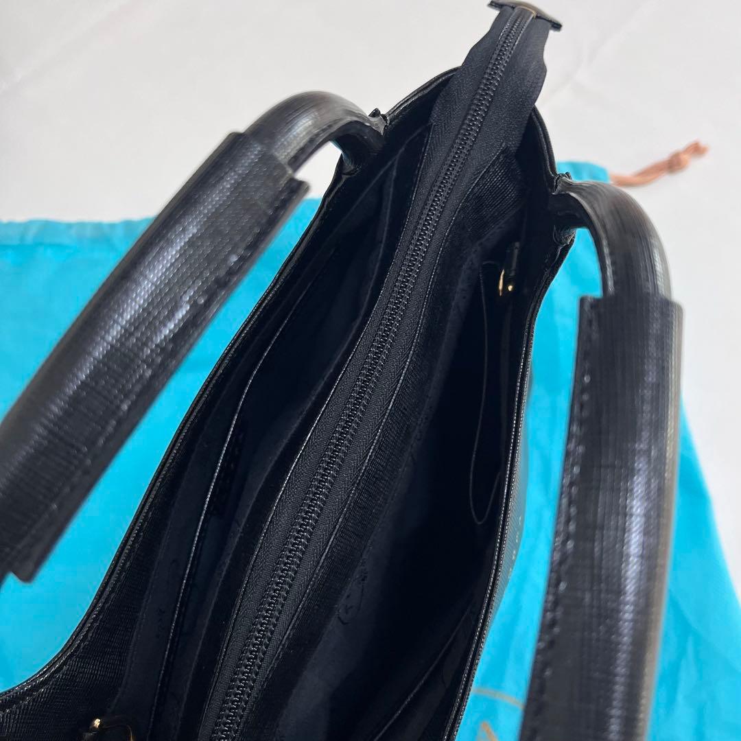 極美品◎TOCCA トッカ 2wayバッグ 黒 フラワーモチーフ　ショルダー