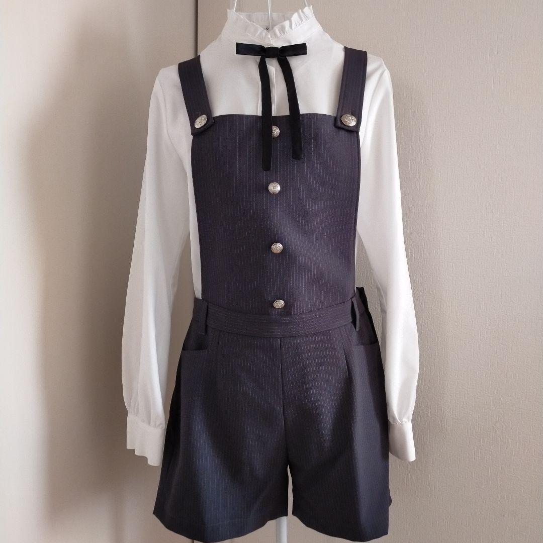 【美品】アリサナ　卒服　卒業式　165　フォーマルパンツスーツ　グレー