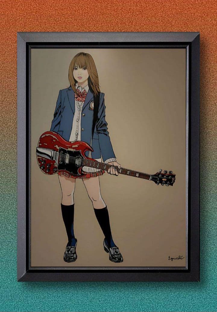 江口寿史 / アート【A4サイズ写真ポスターフレーム付き４点セット】ポスター