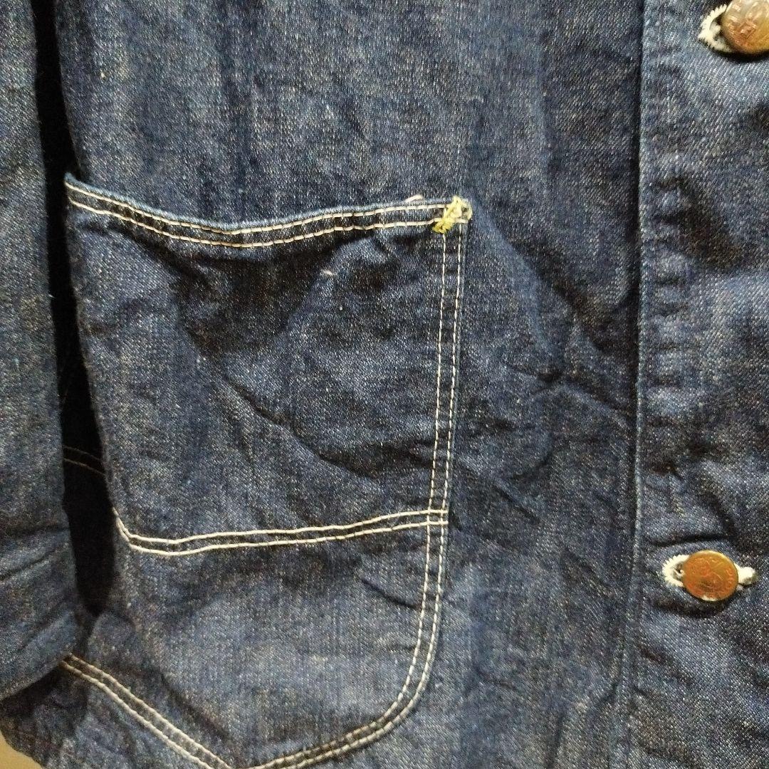 ヴィンテージ　パイオニア　カバーオール 3ポケット　濃紺