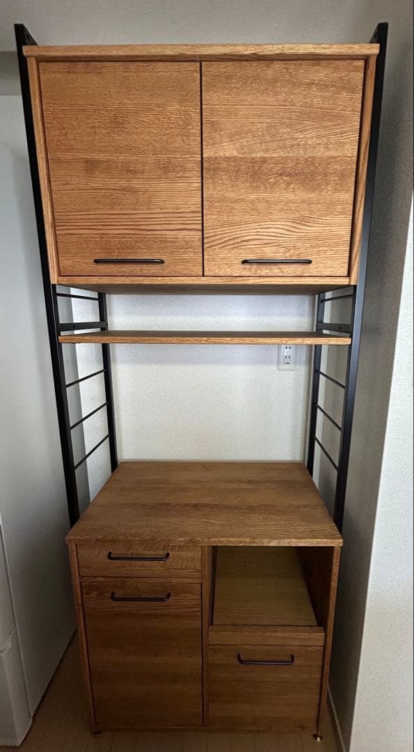 たんちゃん！！　モモナチュラル　カップボード　食器棚