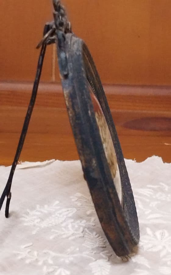 フランスアンティーク 　オーバルリボンフレーム