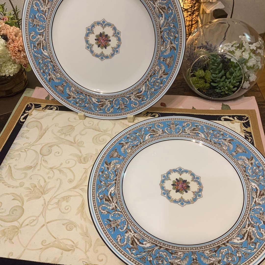 ウェッジウッド フロレンティーン　ターコイズ　27cm ディナープレート　6枚