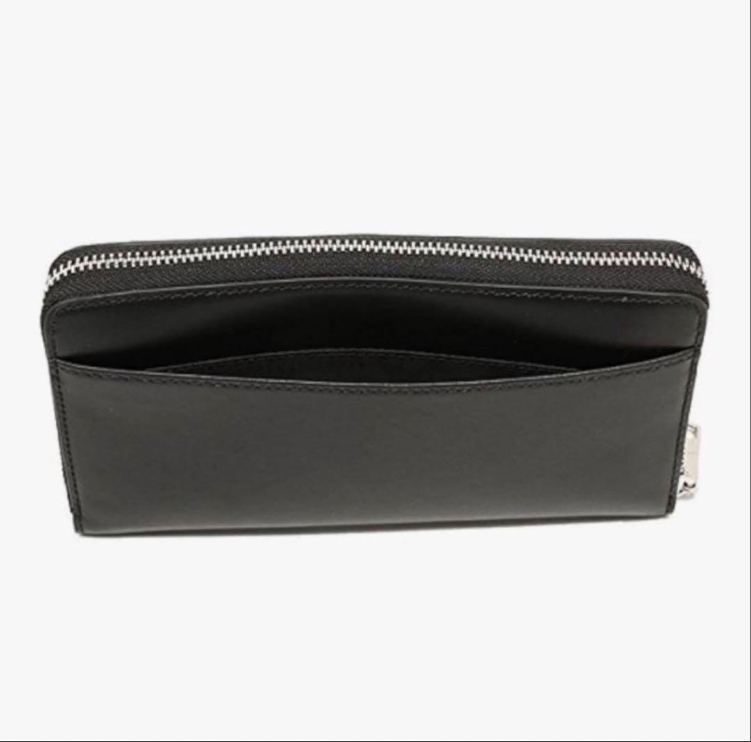 coachコーチスヌーピーコラボブラックレザー長財布