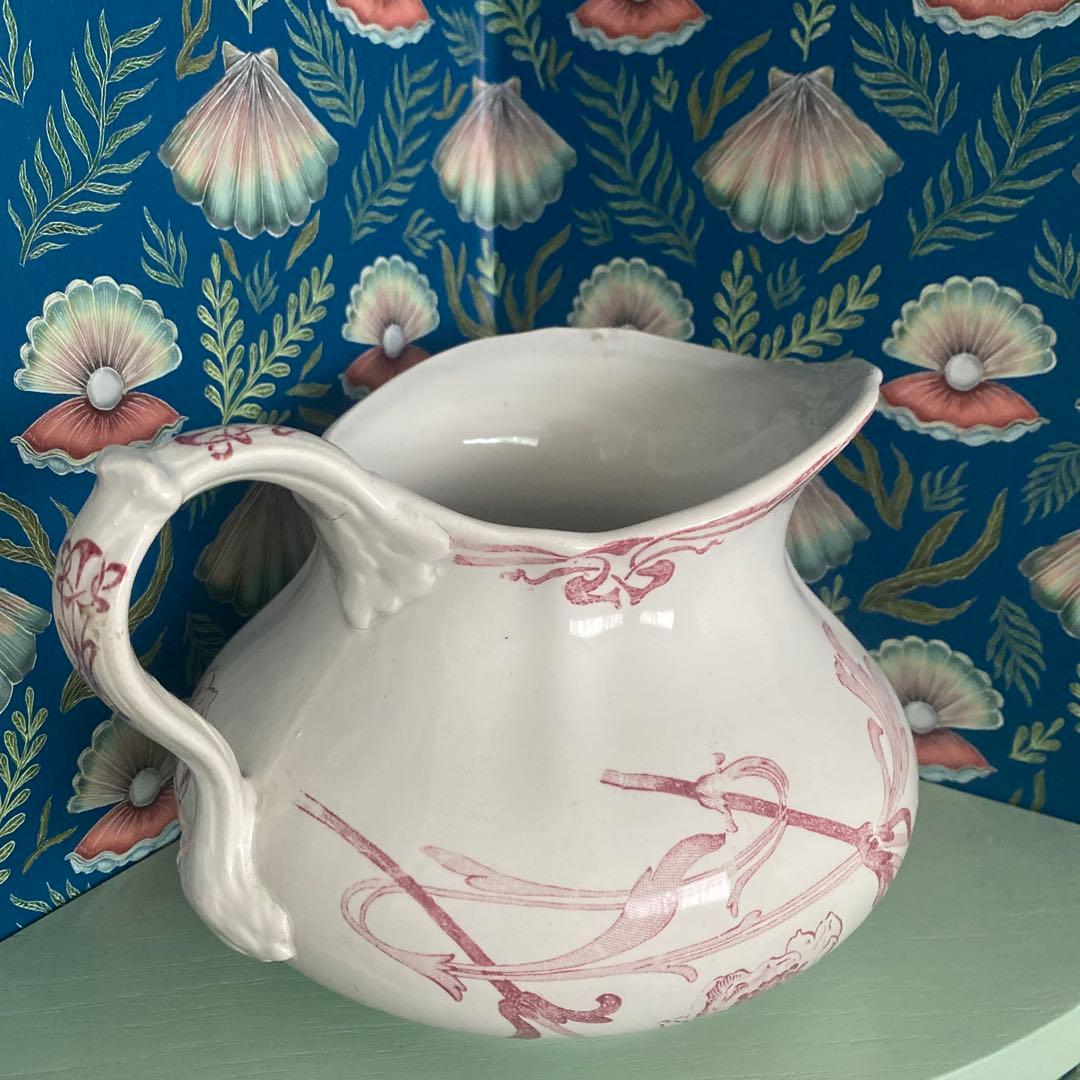 ロンウィLONGWY 深皿プレート　フランスアンティーク　アンティークプレート