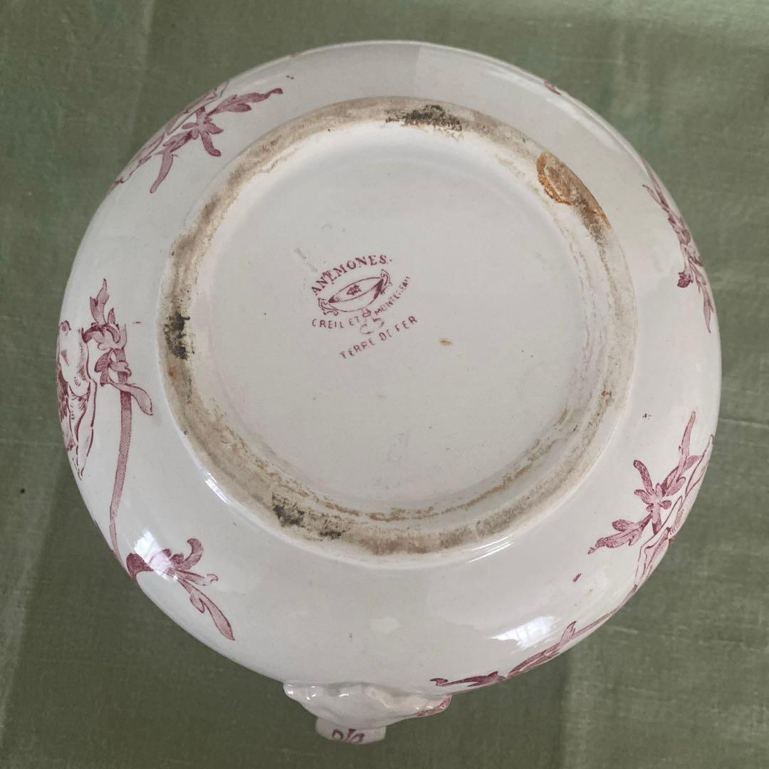 ロンウィLONGWY 深皿プレート　フランスアンティーク　アンティークプレート