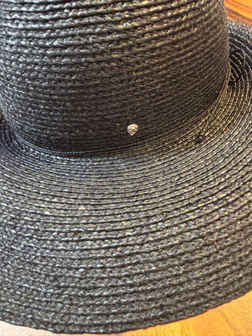 ヘレンカミンスキー　ラフィアハット　黒