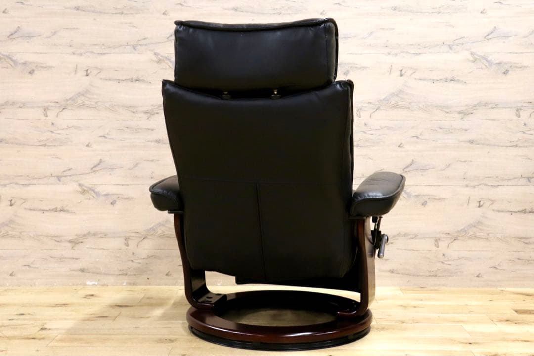 GMIH203○新城家具 カペラ パーソナルチェア リクライニングチェア ブラ