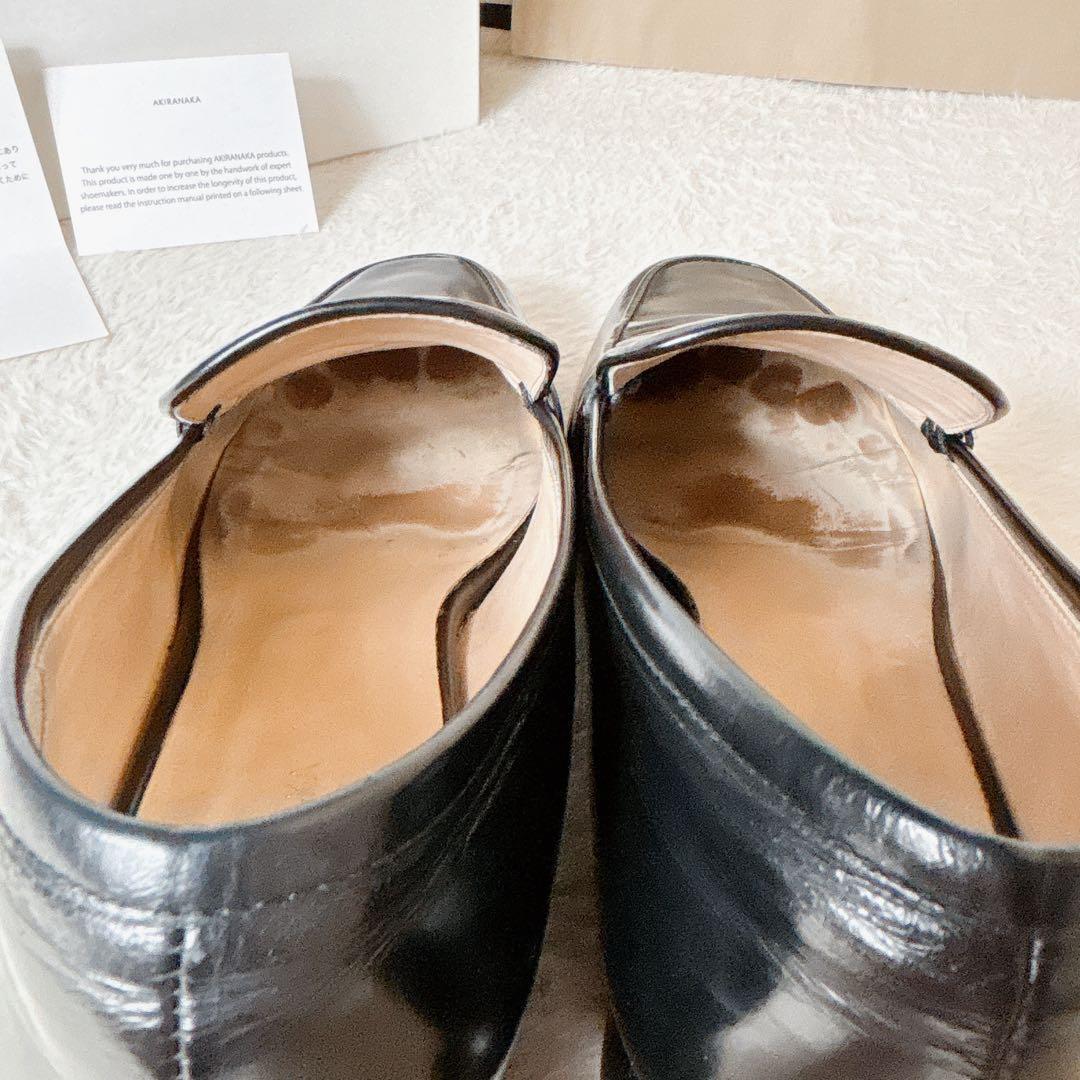 AKIRANAKA アキラナカ Kauri トンボ ローファー 38 黒