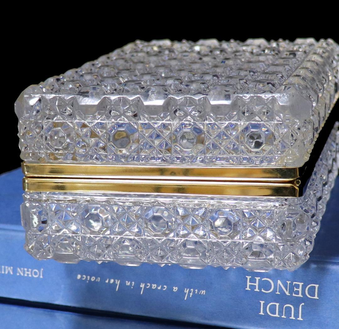 オールド・バカラ 1890年珍型 特大1.7kg 宝石箱 ディアマン・ピエーリー