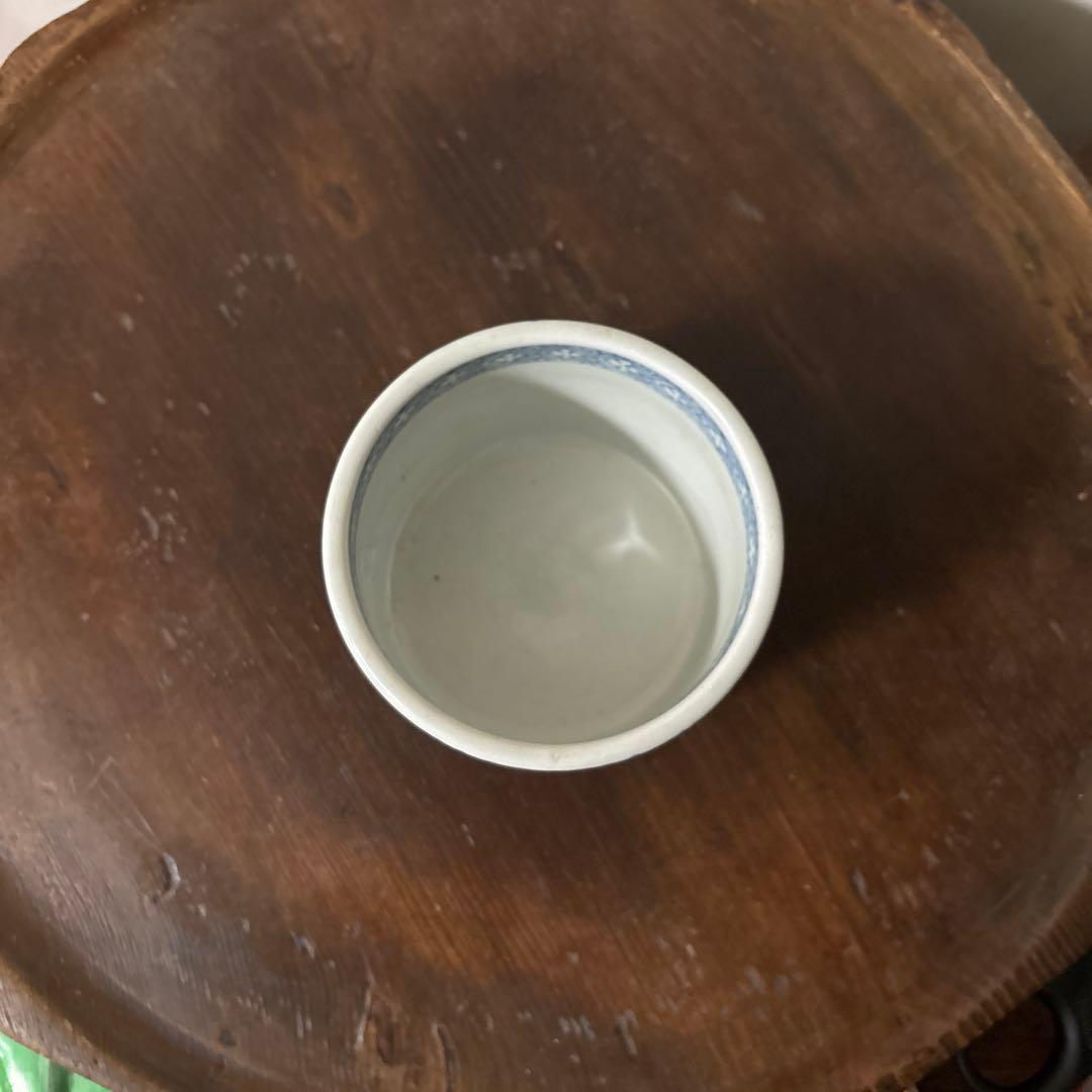 古伊万里染付　火入　江戸時代.明治　骨董品　アンティーク　古道具　白磁　検:李朝