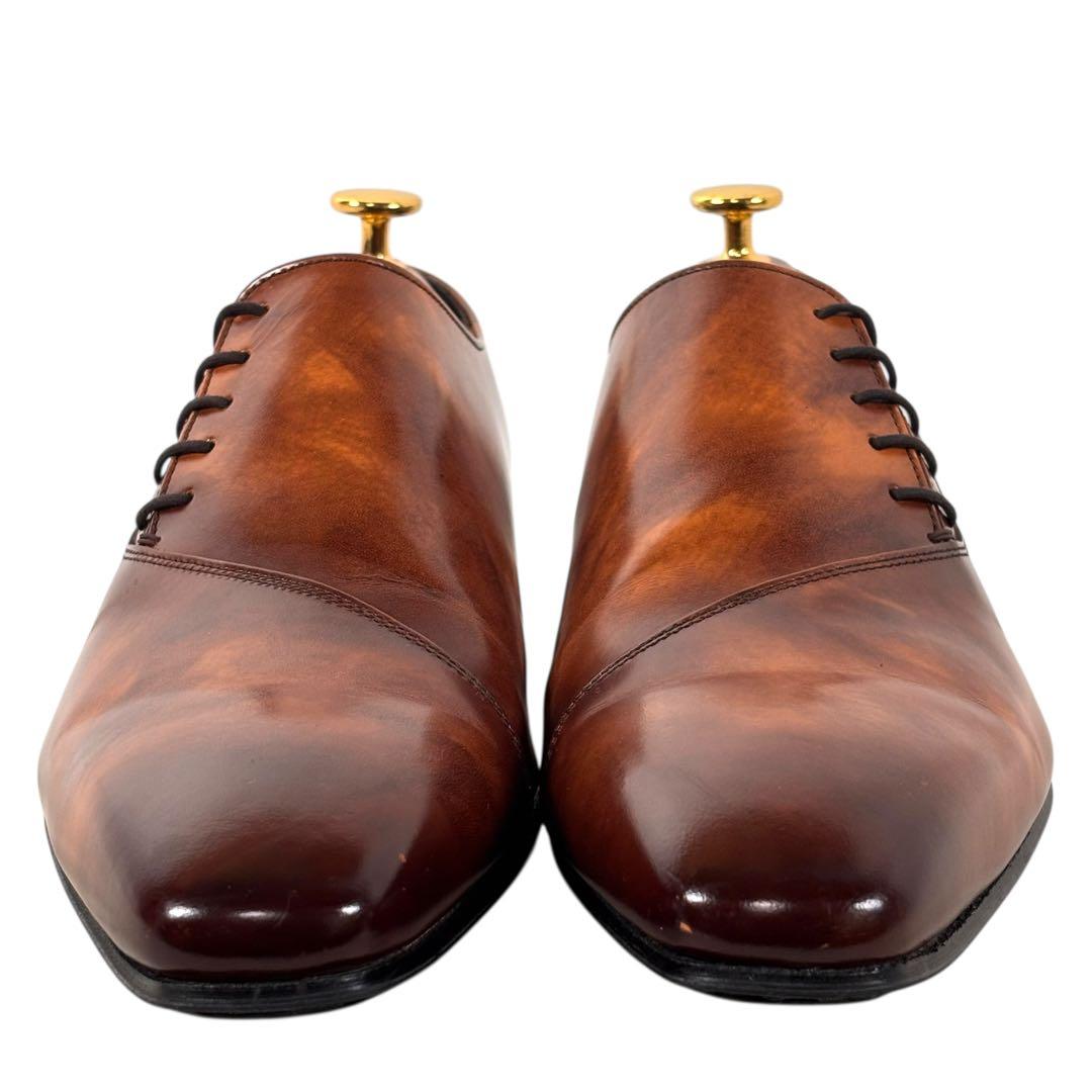 リーガル 25 レザー サイドレースアップ ビジネス スクエアトゥ ブラウン