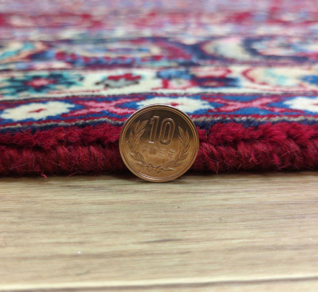 ペルシャ絨毯 290x195 手織り 美術品 カーシャーン産 クリーニング済み