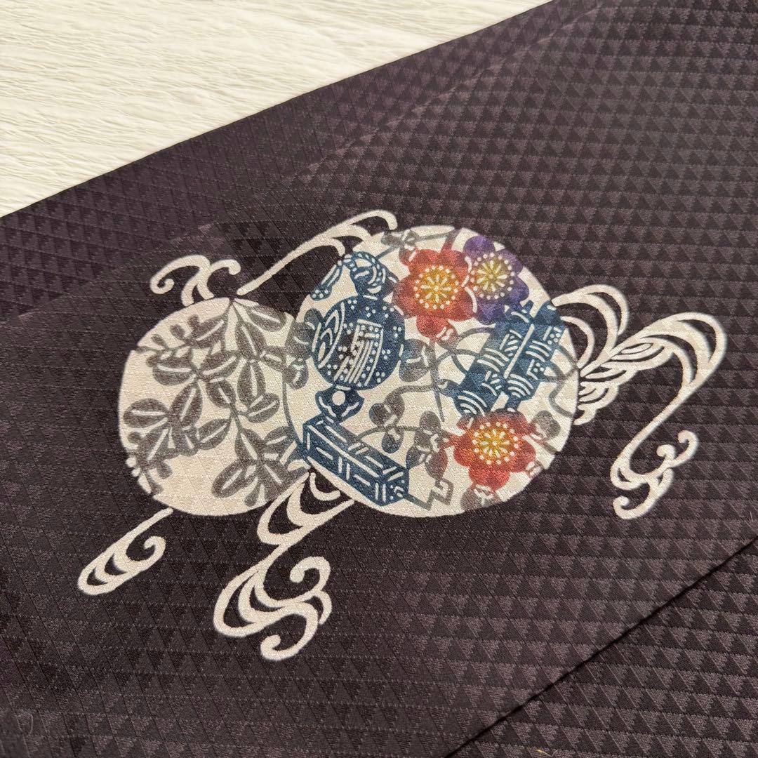 m158 琉球紅型 宝尽くし　名古屋帯 正絹