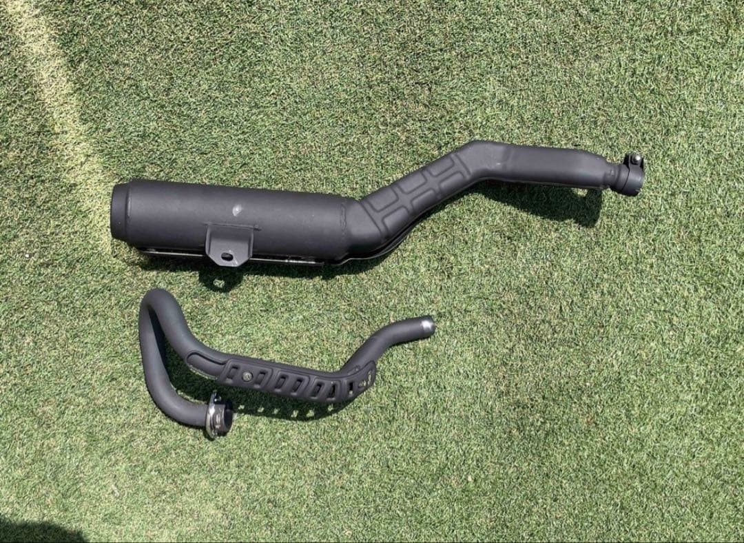 YAMAHA tw225 純正　マフラー　サイレンサー　ガスケット&ボルト付き