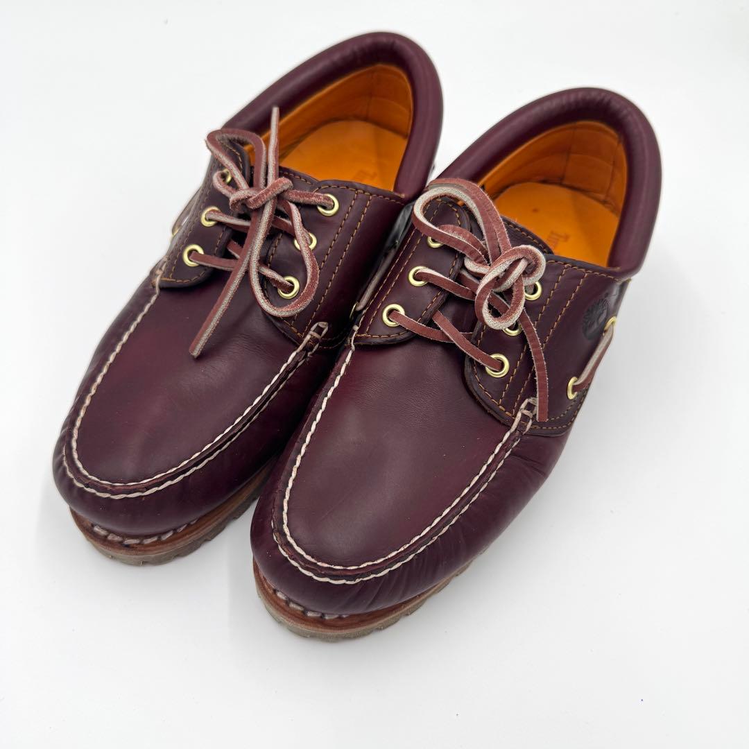 極美品　ティンバーランド　3eye クラシック　バーガンディ　デッキシューズ