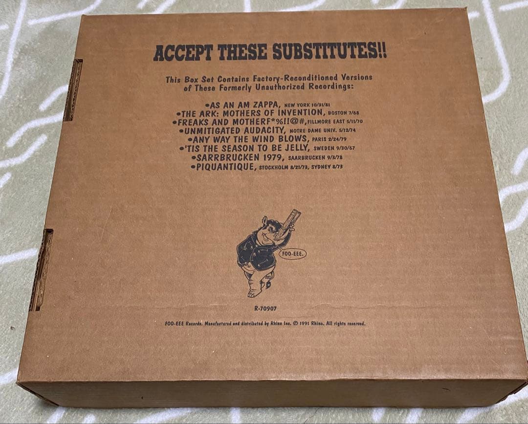 Frank Zappa Beat the Boots! 8種類 レコードセット