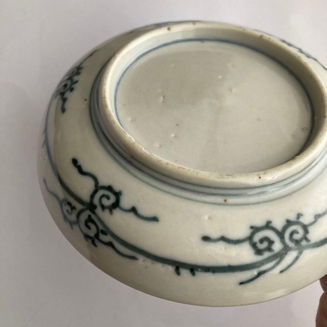 赤絵羊歯鹿皿　器　柿右衛門、九谷青窯や青郊窯、大聖寺伊万里、古伊万里や九谷焼好き