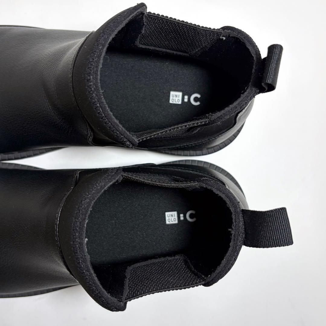 未使用級☆UNIQLO:C サイドゴアブーツ 完売品 ブラック 黒 28cm