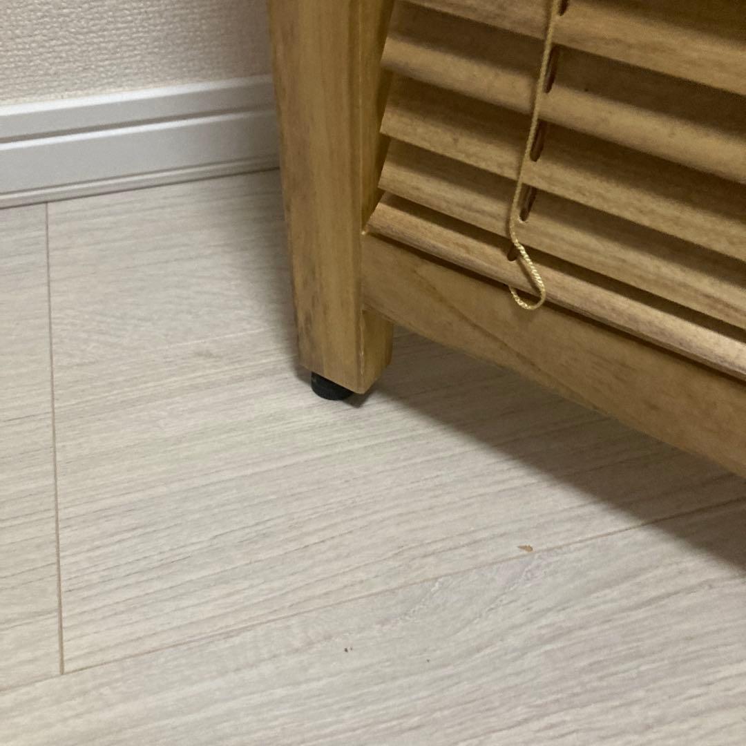 パーテーション　3連　木製　ブラインド機能付き　和風　目隠し