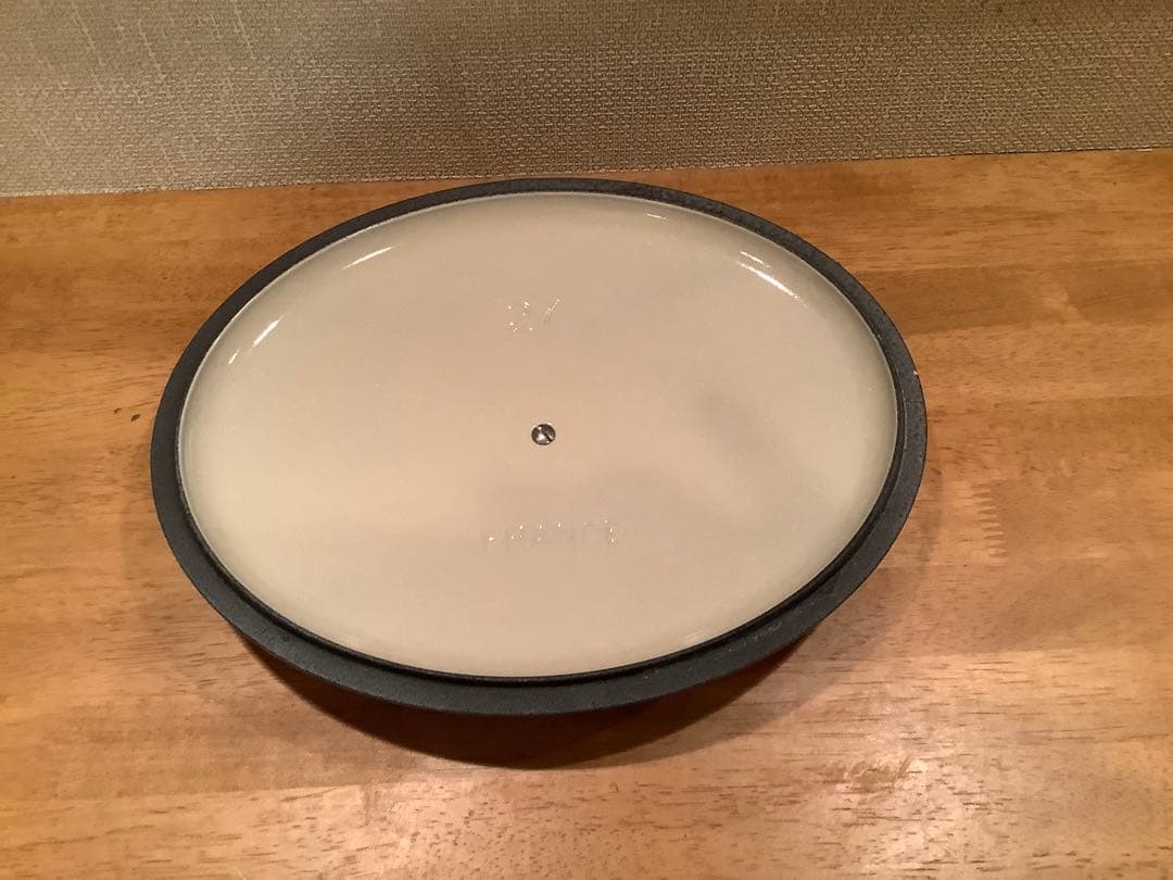 ルクルーゼ　ココットオーバル　浅型　27cm アズールブルー